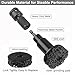 Wheel Hub Resurfacing Kit, Wheel Stud and Hub Cleaner With 6 Abrasive Pads , Quick Rust Removal for Lug Studs and Rotors, Fits Power Drill or 1/2” Impact Wrenches, Automotive Brake Hub Cleaning Kit