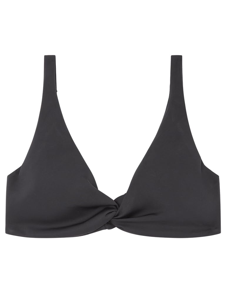 Women'secret Top Bikini Gran Capacidad Neopreno Negro Parte Superior Mujer