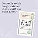 Naturally It's Clean Stain Eraser, Natural Enzymes Based/Biodegradable Instant Stain Removal, Spot Wipe Removes Wine, Coffee, Soda, Spills, Odor on Clothes, Bags, 60 Count (Pack of 1)