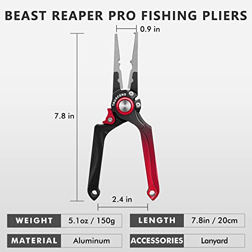 Truscend Fishing Pliers Saltwater with Mo-V Blade Cutter - Image 2