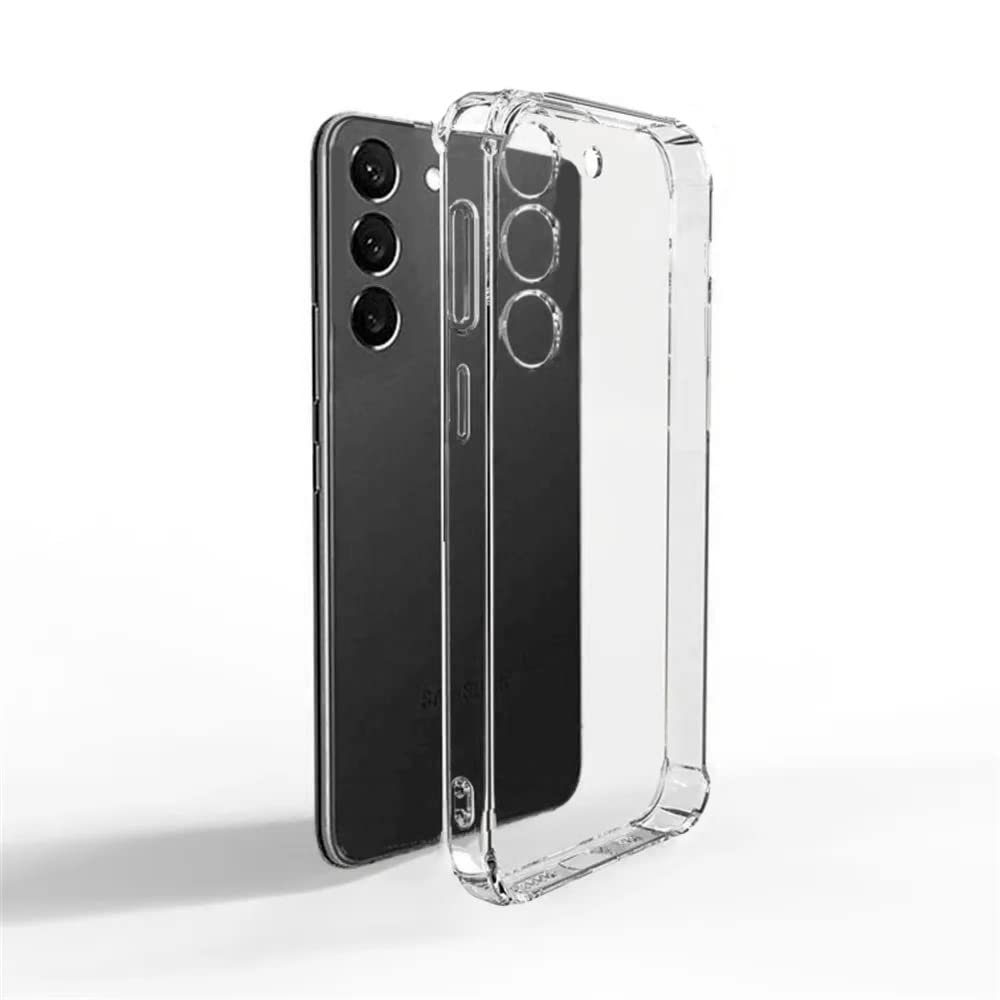 Zore Galaxy ile uyumlu S23 Kılıf Zore 2mm Anti Shock Silikon Renksiz