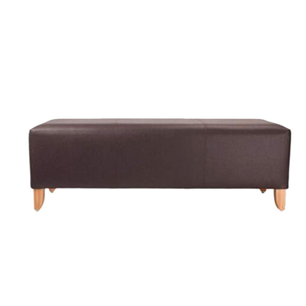 Banc à chaussures ottoman de 100 cm, tabouret de chevet en similicuir n° 4