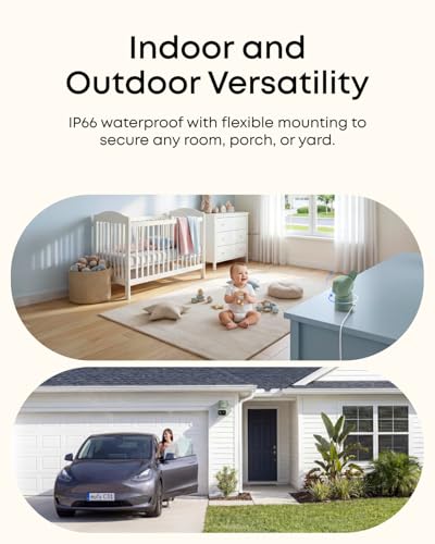 Image of eufy Security Indoor /Outdoor Camera C31, IP66, Spotlight-Free Color Night Vision,360 Coverage Pan and Tilt, AutoTracking,AI Human /Vehicle /Pet /Cry Detection,24 /7 Recording,Green (No Subscription)
