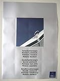 mercedes benz farben blau  Prospekt Mercedes-Benz Lackierungen - von 1981 - auf 4 Seiten aufklappbar - mehrsprachige Ausgabe - KEIN NACHDRUCK