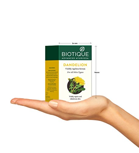 Image of Biotique Bio Dandelion Visibly Ageless Serum, 40 Ml And Bio Morning Nectar Sunscreen For All Skin Types Ultra Soothing Face Lotion, Spf 30+, 120Ml, Pack Of 1