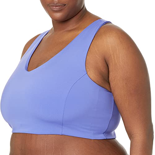 Amazon Essentials Women's Active Sculpt V Neck Sports Bra (Available In Plus Size), Purple, 5X #TOP4