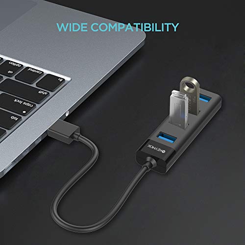 4-Port-USB-30-Hub-KEYMOX-Compact-Size-Data-USB-Hub-for-MacBook-Mac-Pro-Mac-Mini-iMac-Surface-Pro-XPS-PC-Flash-Drive-Mobile-HDD-Charging-Not-Supported