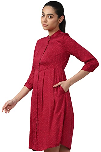 Image of Van Heusen Women's Polyester Modern Mid-Thigh Length Dress