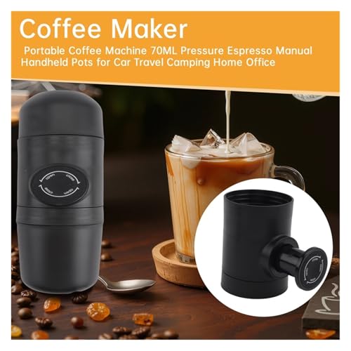 Cafetera portátil manual de 70 mL para espresso miniatura 5