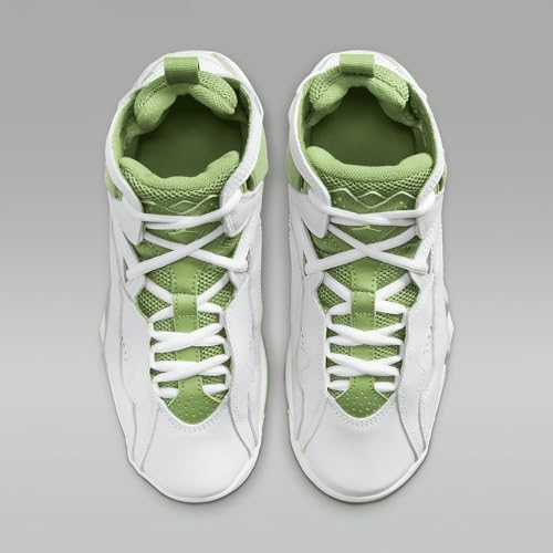Jordan True Flight Big Kids' Shoes (HF4780-100, White/Sail/Lightning/Chlorophyll) Size 74