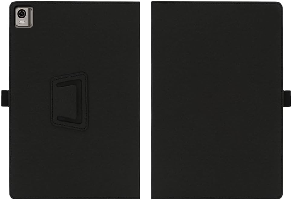 Compatible with Nokia T21 10.36 INCH Tablet case, Full Coverage Ultra Slim PU Leather Cover Case Folding Stand Cover Protective Tablet Cover with Hand Strap Magnet (Black)