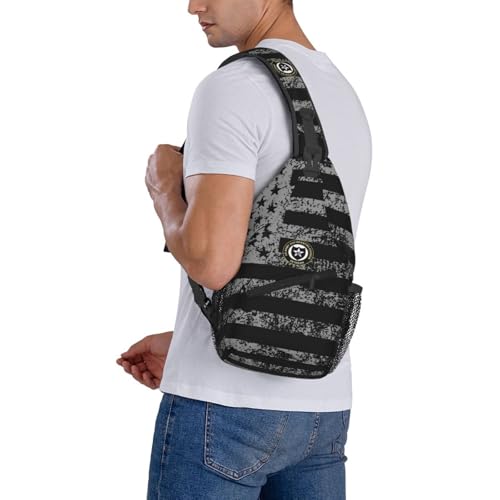 Morrales Cruzados Resistentes al Agua Negro Para Hombre miniatura 7