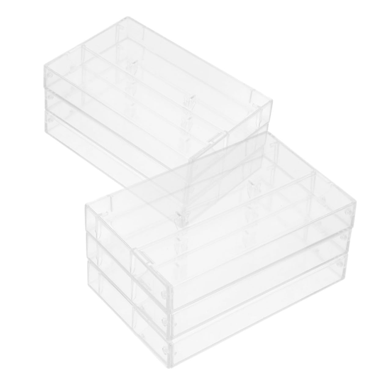 jojofuny Support De Cassette Plastique Transparent Lot De 6 Boîtes De Rangement pour Cassettes Audio Compactes Protection Et Organisation pour Bureau Et Maison