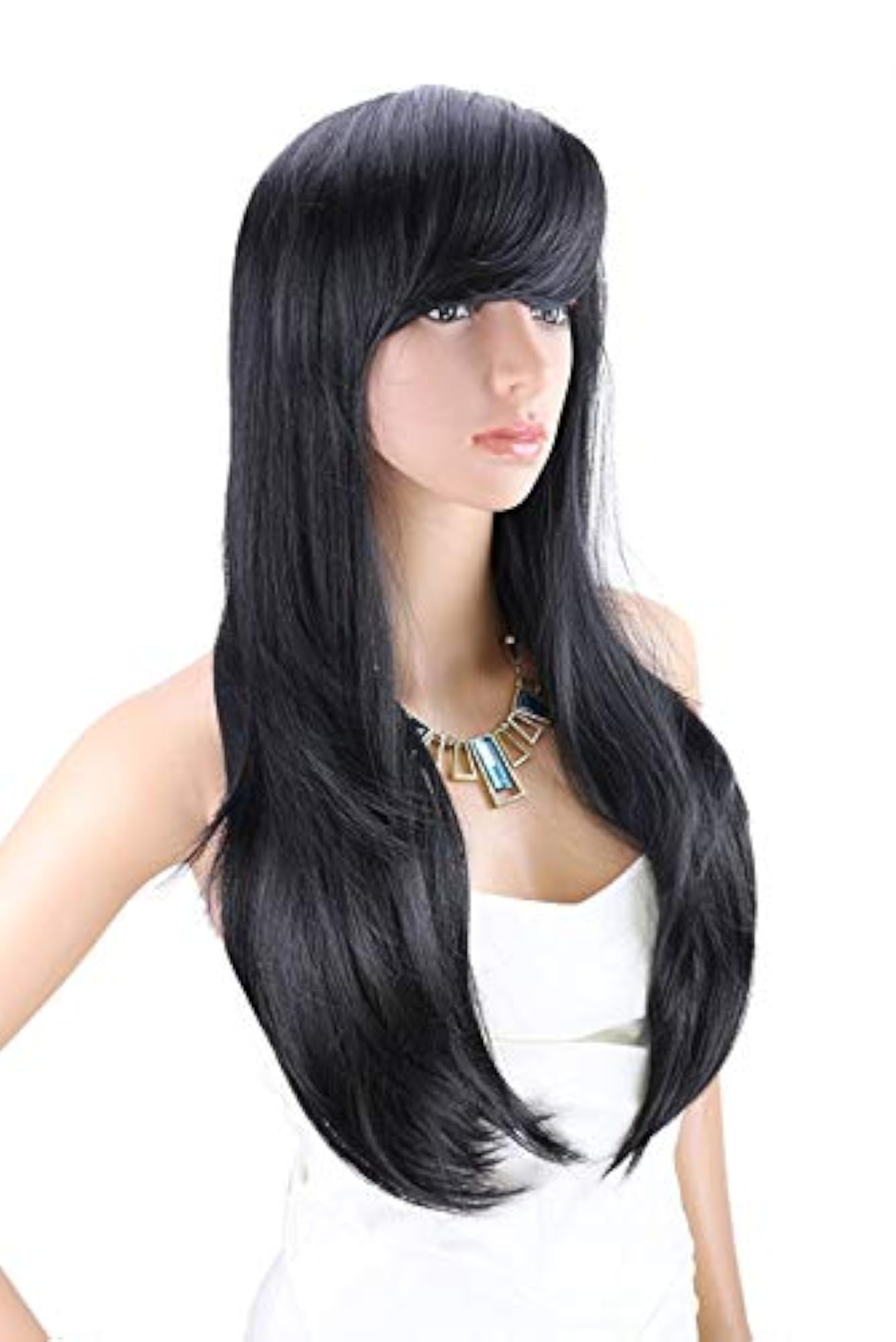 Women's Full Head Long Hair Wig, Elegant Style