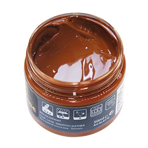 LOVIVER Restaurador de Color de cuero, crema reparadora de cuero, pasta renovadora, bálsamo para recolorear cuero para bolsa, asientos de coche, sofás, marrón