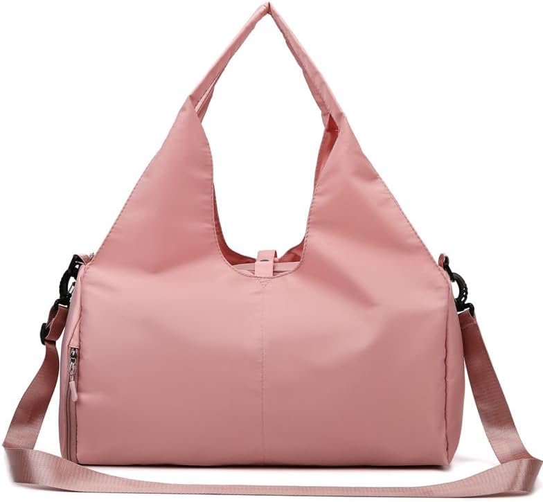 Stylish Oxford Cloth Women's Shoulder Bag - Spacious Yoga Fitness Tote with Separate Shoe Compartment | Trendy Minimalist Sports Bag for Active Women