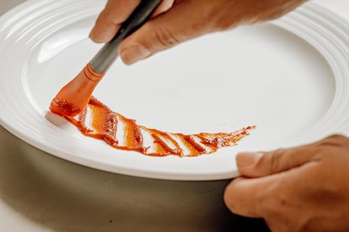 Image of Mercer Culinary Silicone 60 Degree Angle Plating Brush