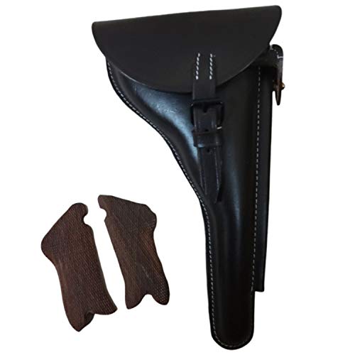 Holster P08 6" et poignées en bois pour restaurer l'aspect d'origine de votre réplique