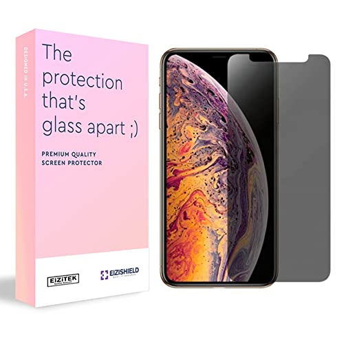 🔥 EiZiTEK Eizislim Series Privacy Glass Screen Protector for iPhone 11 Pro Max, Case Friendly, Thick Bendable Shield, Extra Durable, 1 Pack