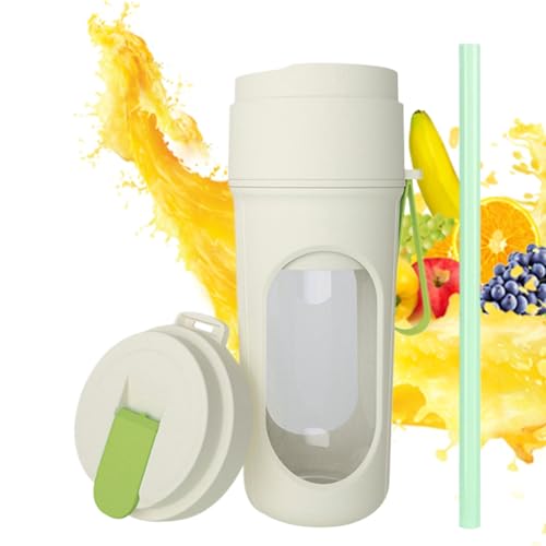 SVCEQZE Licuadoras portátiles para batidos, taza exprimidora | Licuadora pequeña recargable por USB | Batidora para viajes, vaso exprimidor portátil para batidos y batidos de 450 ml