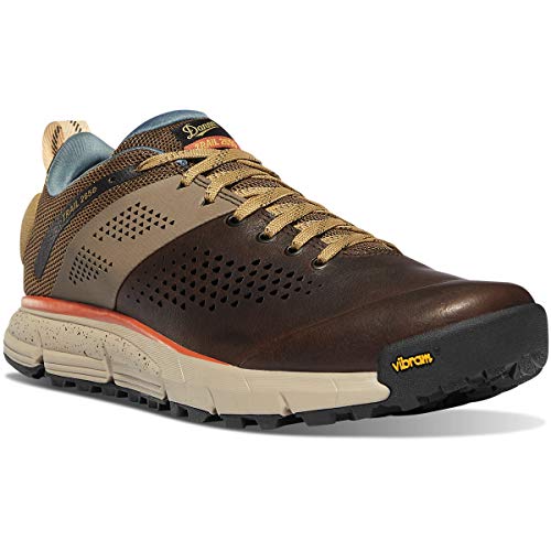 Danner Trail 2650 3â€ Full Grain Leather Mens Hiking Shoes - Lightweight and Breathable Trail Hiking Shoes with 8mm Drop, EXO Heel Retention System, and Vibram Sole with Megagrip, Dark Earth - 7 D