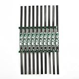 3A 1S 3.7V Li-Ion Lithium Battery Protection Board with Overcharge, Overdischarge, Short Circuit and Overcurrent Protection, 10/20/50/100pcs PCB Module with Soldering Strips(10pcs)
