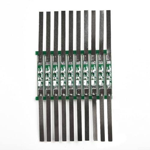 3A 1S 3.7V Li-Ion Lithium Battery Protection Board with Overcharge, Overdischarge, Short Circuit and Overcurrent Protection, 10/20/50/100pcs PCB Module with Soldering Strips(10pcs)