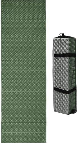 REDCAMP Closed Cell Foam Camping Sleeping Pad, 22" Wide Lightweight Folding Camping Pad for Hiking Backpacking, 72"x22"x0.75", Blue/Grey