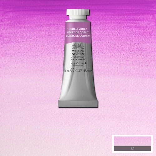 Image of Winsor & Newton Artists' Water Colour Paint 14ml Tube - Cobalt Violet