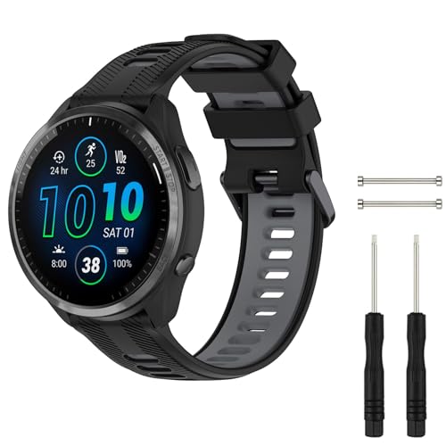 Baaletc Compatible with Garmin Forerunner 945/ Forerunner 935 Watch Bands, Soft Silicone Sports...