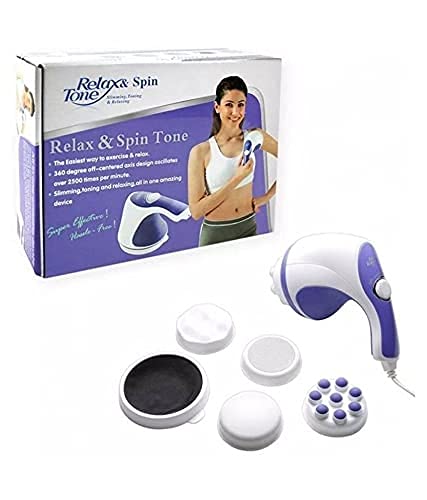 Relax Spin Tone Body Massager Machine, Full Body Massager for Pain Relief Spin Tone Handheld Corded Electric Body Massager, Multicolor (B0CR6TCRBJ) Amazon Price History, Amazon Price Tracker