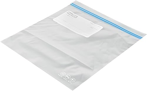 Miniatura 12 de Restaurantware Bag Tek - Bolsas con cremallera para congelador de 1 galón, 25 bolsas desechables con cremallera, bolsas de plástico transparente a