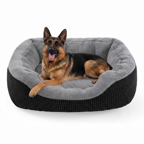 Image of INVENHO XL Dog Beds Large Sized Dog, Washable Orthopedic Warming Soft Sleeping Durable with Anti-Slip Bottom