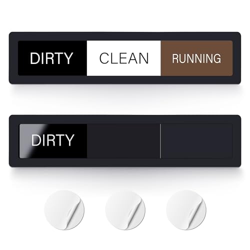 Dishwasher Magnet Clean Dirty Sign, 3 Options Running