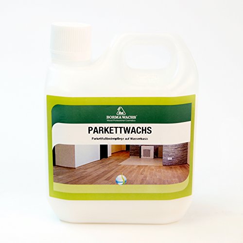 Borma Wachs - Cera Liquida al agua para parquet - 1 Litro - Color Blanco
