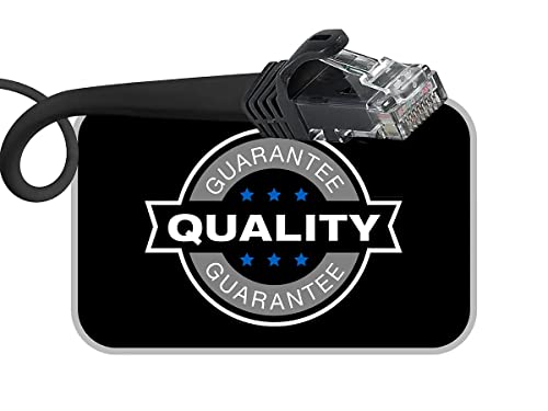 Monoprice Cat6 Ethernet Patch Cable - RJ45, Stranded, 550Mhz, UTP, Pure Bare Copper Wire, 24AWG, 1 Feet, Black, 12-Pack - Flexboot Series by Monoprice - Image 4