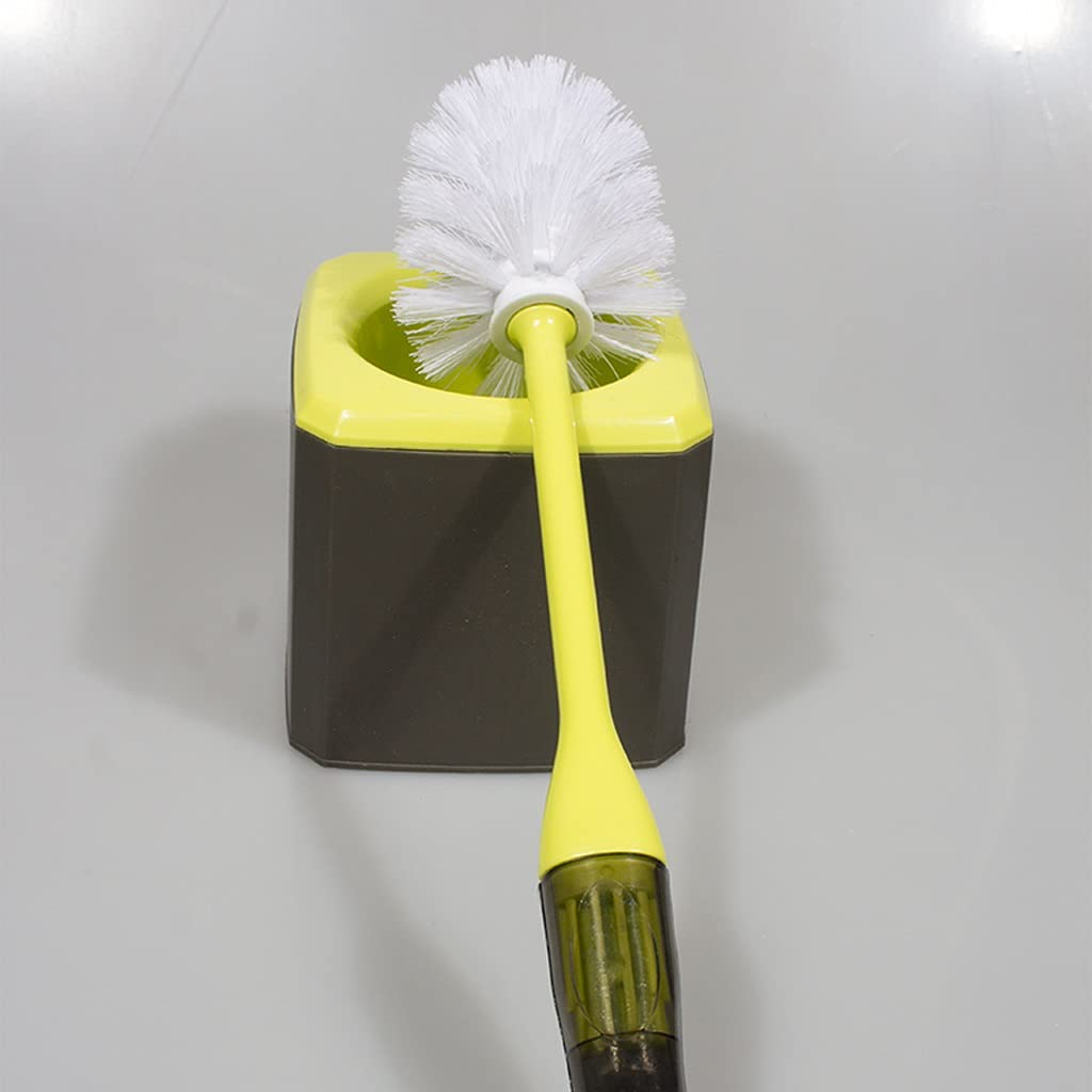 Escobillas de Baño/Escobilla WC Soporte de cepillo de inodoro for el hogar del piso de pie, inodoro, cepillo, baño, cepillos de limpieza de inodoro, 360 °, sin cepillo de inodoro sin salida, juego de