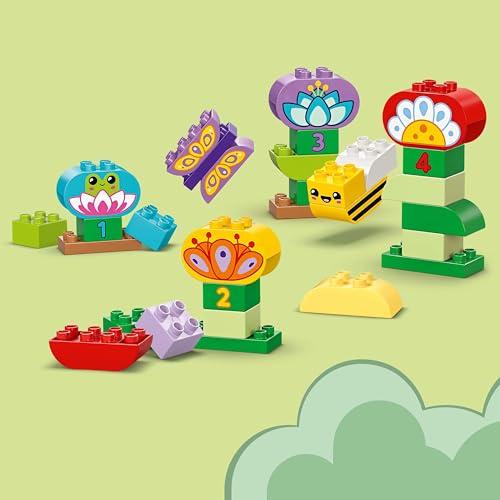 Image of LEGO DUPLO Town Creative Garden & Flowers Color-Sorting Stacking Toy 10444 Building Blocks Toys for 2+ Gift for Boys and Girls