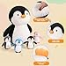 MMguai 5 Pcs Penguin Stuffed Animals with Babies Inside Belly, 16 Inch Plush Penguin Mommy with 4 Cute Baby in Zippered Tummy, Soft Cuddly Plushies Gift for Kids, Birthday, Party, Valentines