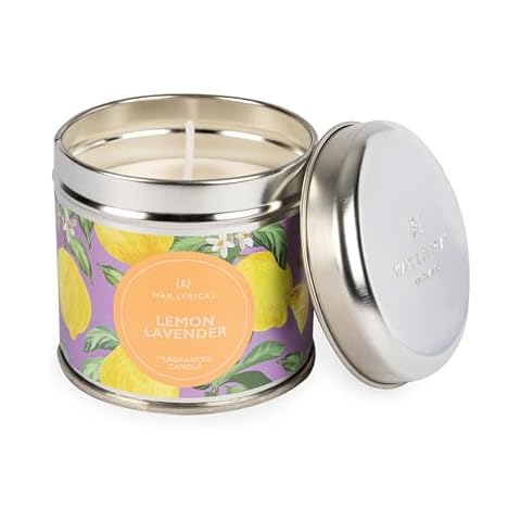 Wax Lyrical Lemon Lavender Candle Tin, 35 Hour Burn Cover