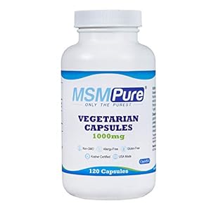 Kala Health MSMPure Vegetarian Capsules, 120 Count, Made with Organic Sulfur Crystals, 99.99% Pure Distilled MSM…