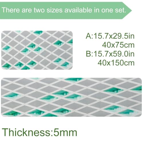 Tapis de sol antidérapant lot de 2 pour sécuriser vos couloirs - 4