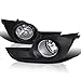 Spec-D Tuning Clear Lens Fog Lights + H11 Bulbs + Switch Included Compatible with 2013-2015 Nissan Altima 4DR Sedan Left + Right Pair Assembly