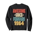 Photo Gallery 1964 compleanno vintage retro impressionante dal febbraio 1964 felpa Photo Gallery 1964 compleanno vintage retro impressionante dal febbraio 1964 felpa