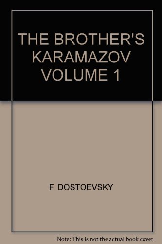 The Karamazov Brothers, Volume 1 B00K91CYW2 Book Cover