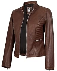 N185 Leather Jacket Women - Cognac