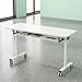 Folding Conference Table with Storage Shelf and Modesty Panel – Rolling Office Meeting Desk with Locking Casters for Training,seminar Classroom, Library,Standard,2pack