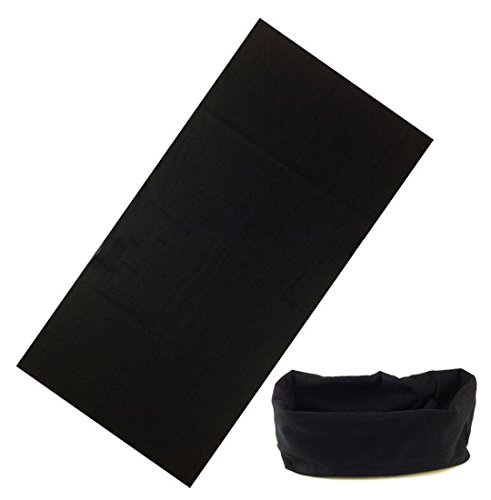 3PCS Elastic Stretchy Fashion Cotton Headband Popular Turban Twisted Wrap Head Wear Hair Band Tie Sweatband For Women Men Biker Workout Outdoors Sports Running (Black)