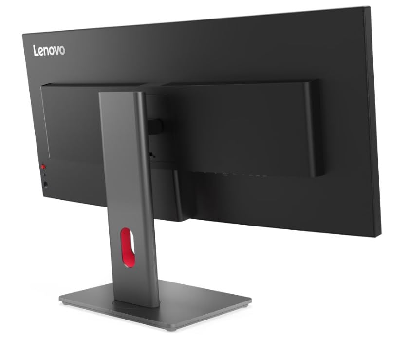 Image of Lenovo ThinkVision P34WD-40 34 Inch (86.36 cm) Curved Ultrawide WQHD IPS Monitor | 3440x1440 | USB-C Docking 140W | HDMI 2.1, DP 1.4, RJ45 | 120Hz | KVM, PIP /PBP | Height Adjustable