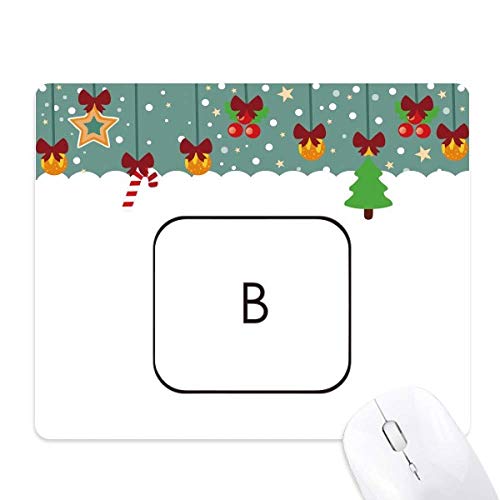 Tapis de souris de jeu Clavier Symbol B stable antidérapant de bureau Noël